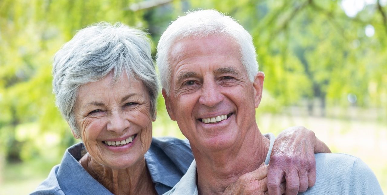 24 Mar 2015 --- Happy old couple smiling --- Image by © Wavebreak Media LTD/Wavebreak Media Ltd./Corbis