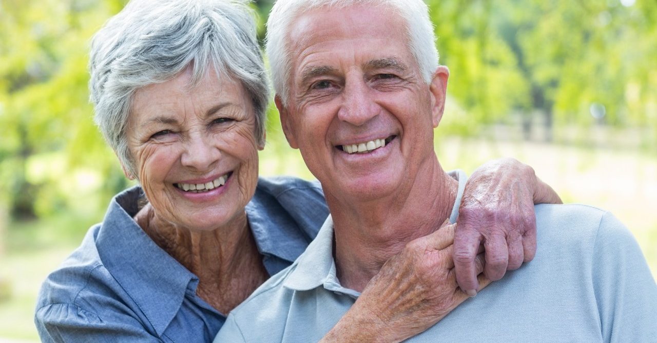 24 Mar 2015 --- Happy old couple smiling --- Image by © Wavebreak Media LTD/Wavebreak Media Ltd./Corbis