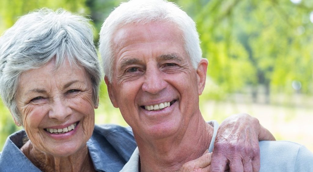 24 Mar 2015 --- Happy old couple smiling --- Image by © Wavebreak Media LTD/Wavebreak Media Ltd./Corbis