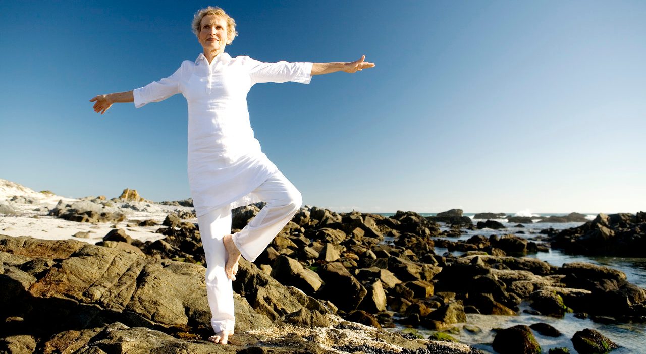 The Yoga Stork Pose Helps Prevent Falls