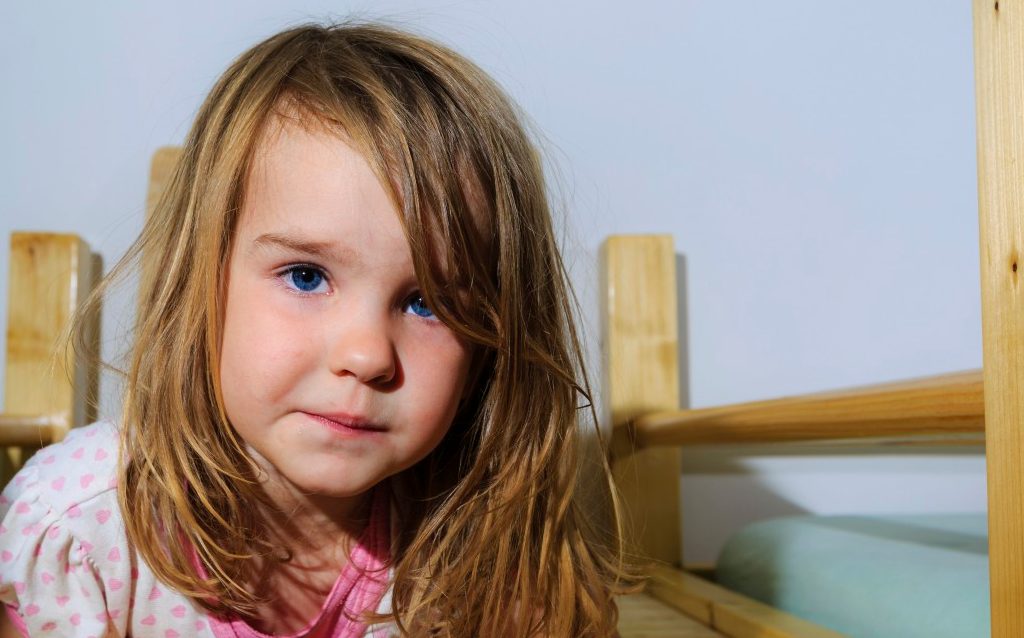 16 Feb 2015 --- Girl, 3 years, in the kid's room --- Image by © Markus Obländer/imageBROKER/Corbis
