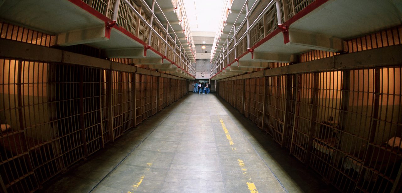 Interior of Alcatraz Prison --- Image by © Terry W. Eggers/CORBIS