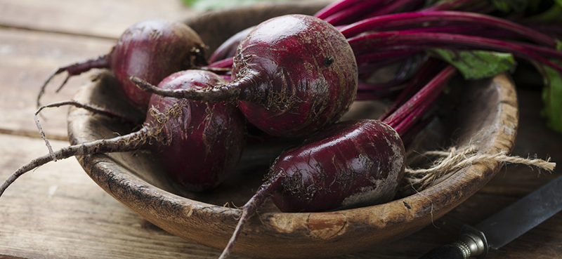 06 Aug 2014 --- Beetroot and knife --- Image by © Yevgeniya Shal/The Picture Pantry/Corbis