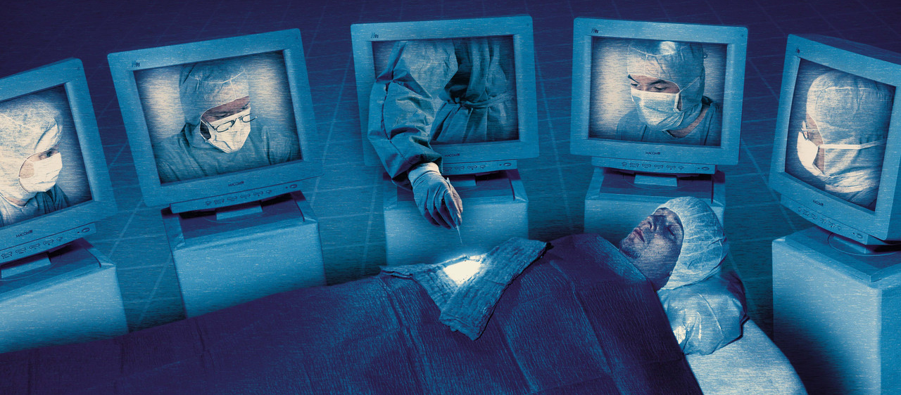 Virtual Surgery --- Image by © Image Source/Corbis