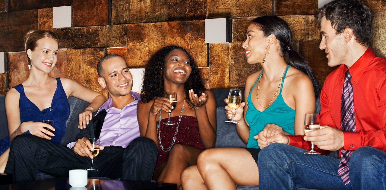 Friends Socializing --- Image by © moodboard/Corbis