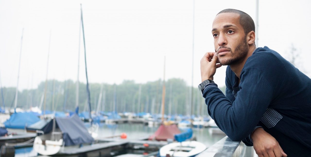 0042-11-30T00:00:00.000Z 17 May 2013, Düsseldorf, Germany --- Portrait of young man in marina --- Image by © Attia-Fotografie/Corbis
