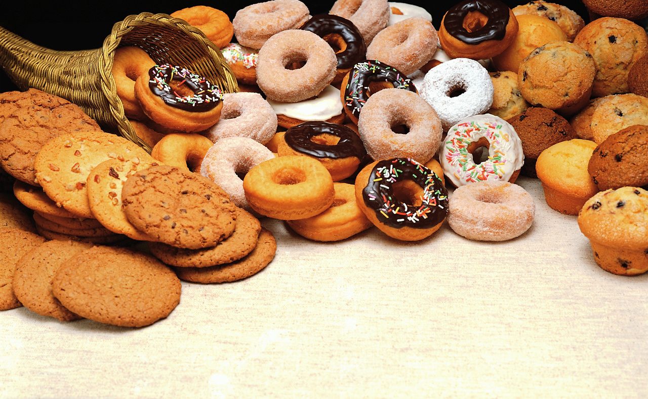 Donuts, Cookies, and Muffins --- Image by © Brian Tolbert/Corbis
