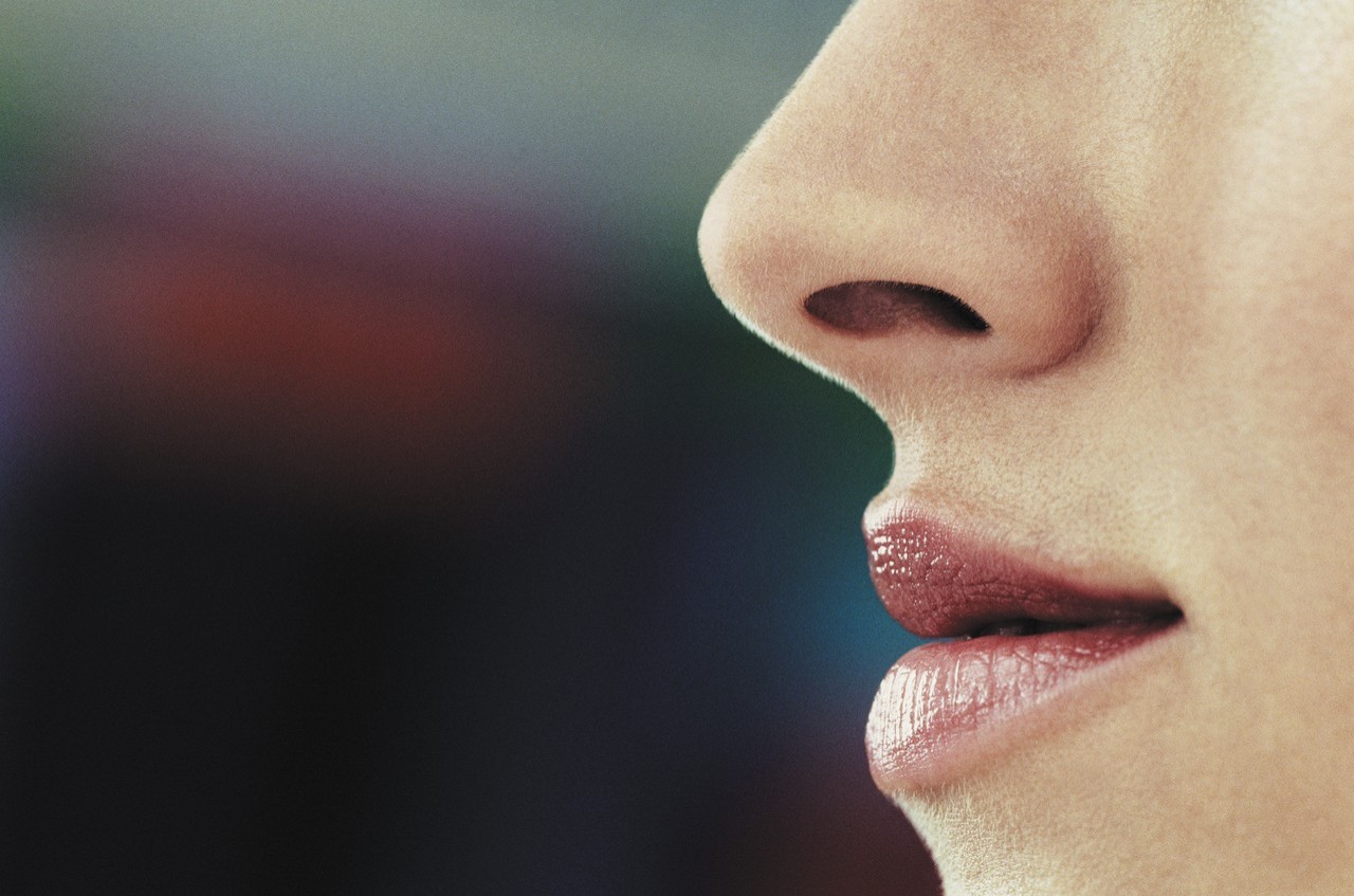 Woman's nose --- Image by © Corbis