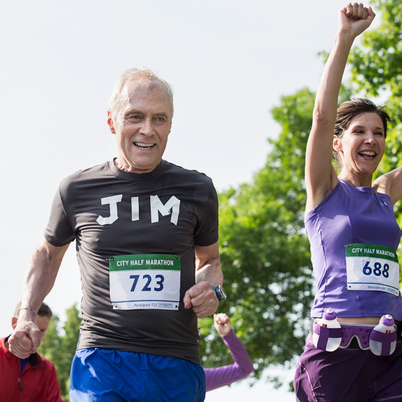 Baby boomers in half-marathon --- Image by © Rana Faure/Corbis