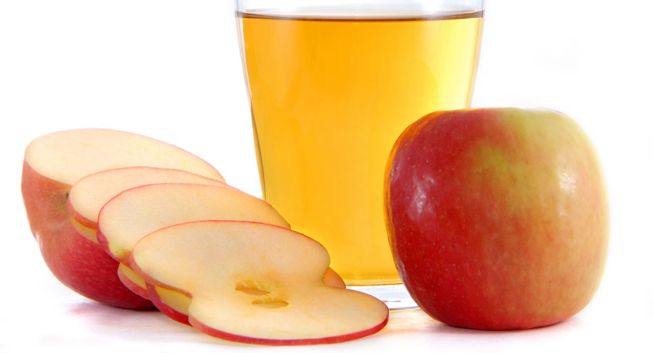 Apples and a glass of cider