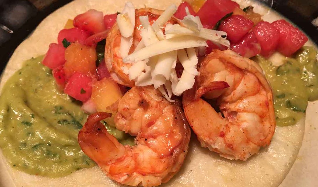 Grilled Shrimp Tacos with Fruit Salsa