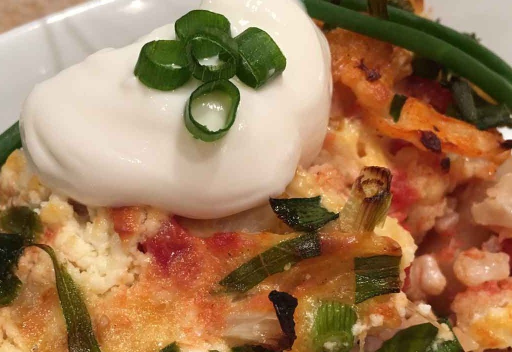 Roasted Cauliflower and Goat Cheese Gratin Roasted Cauliflower and Goat Cheese Gratin