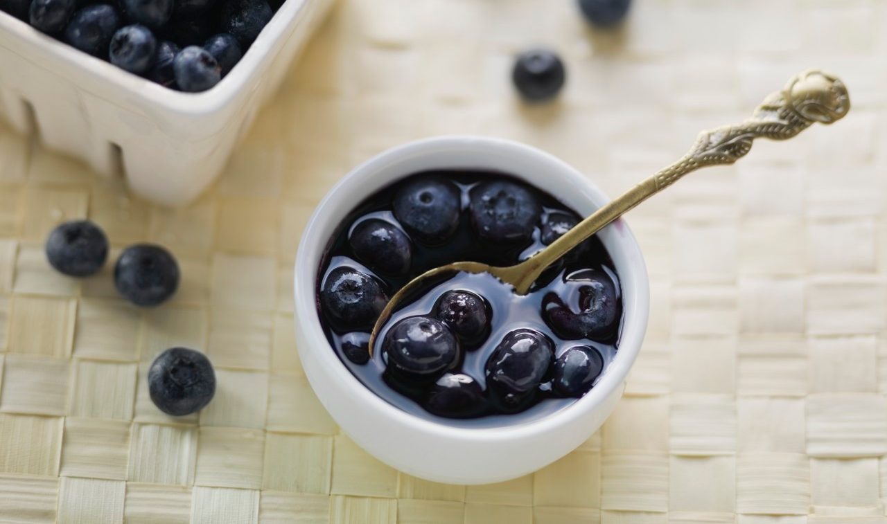 31 Aug 2013 --- Fresh blueberries in bowl --- Image by © Hero Images/Corbis